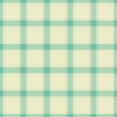 Elegant teal and cream plaid pattern.  Perfect for textile design, website backgrounds, or crafting projects. This subtle yet stylish design evokes feelings of calmness and sophistication.