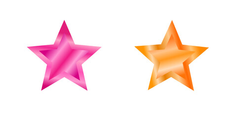 Star vector icon symbol designed in filled, outline, line and stroke style. Concept for star rating, feedback, bookmark, customer review, quality, marking. Isolated vector illustration.