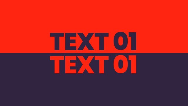 Kinetic Typography Modern Duo Tone Text Intro