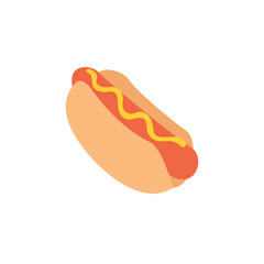 hot dog food snack sausage emoji vector symbol sign illustration