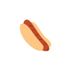 hot dog food snack sausage emoji vector symbol sign illustration