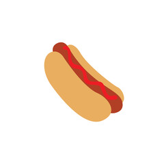 hot dog food snack sausage emoji vector symbol sign illustration
