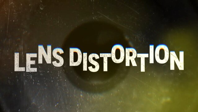 Looping Lens Distortion Title Intro