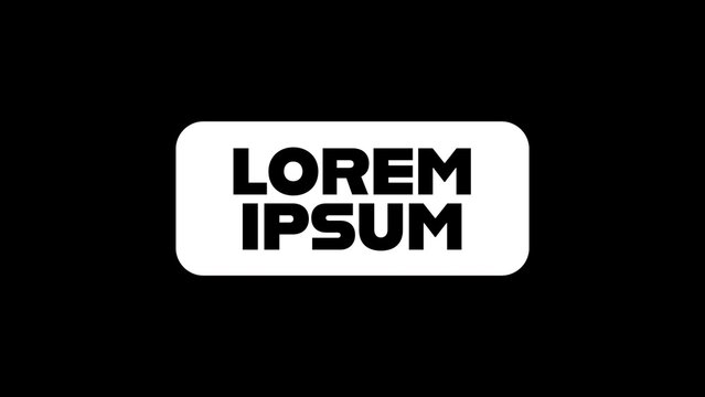 Modern Kinetic Typography Black & White Title Intro