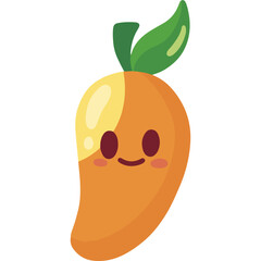 Bright and Modern Flat Style Mango Vector Elements
