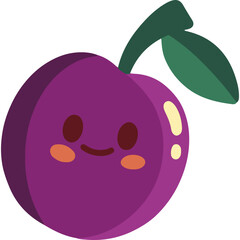 Delicious and Healthy Blueberry Vector Illustration in Flat Style
