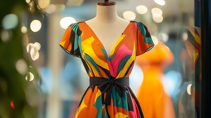 vibrant colorful dress 