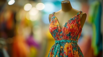 vibrant colorful dress 
