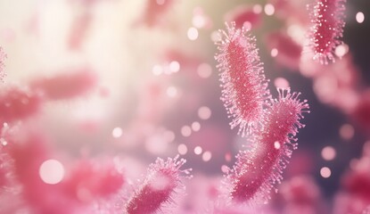 Pink Bacteria in Motion