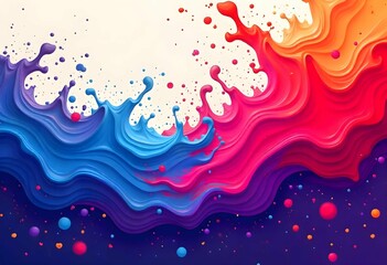 abstract background with colorful splashes