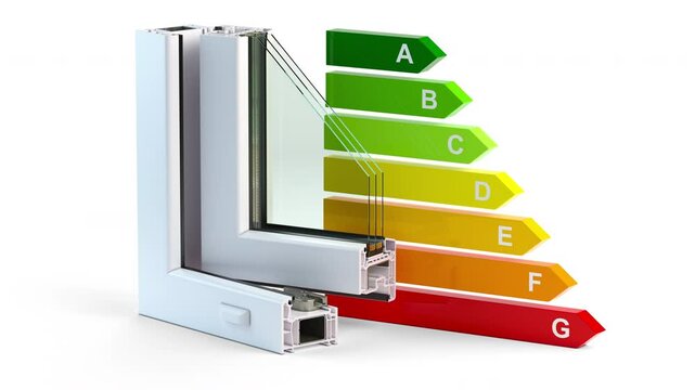 Energy efficiency of plastic PVC window profile