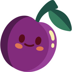 Delicious and Healthy Blueberry Vector Illustration in Flat Style
