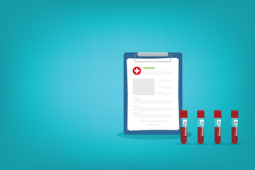 	
Blood medical test tubes icon. Blood donation concept	
