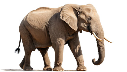 Fototapeta premium Elephant On White Background