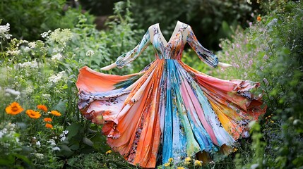 vibrant colorful dress 