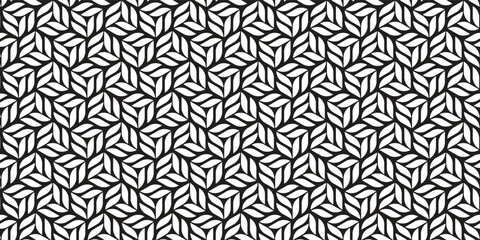 Vector seamless pattern. Modern stylish abstract texture. Repeating geometric tiles from striped elements
