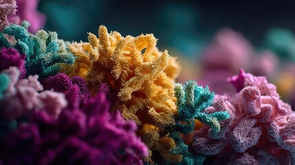 Obraz premium Colorful, textured clusters