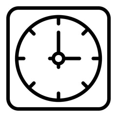 clock line icon