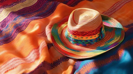 colorful sun hat