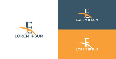 Logo design inspiration with the initial letter E