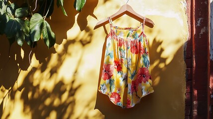 vibrant floral dress 