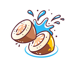 vector illustration of a chocolate cake