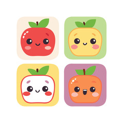 funny fruit characters