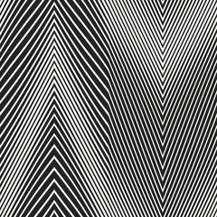 Black And White Variegated Striped Zigzag Pattern
