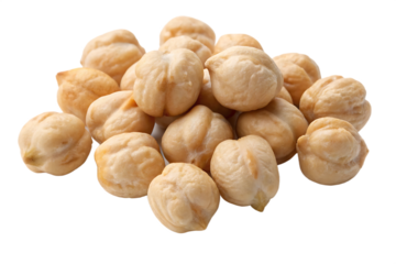 Pile of fresh raw chickpeas