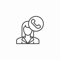 agent call icon sign vector