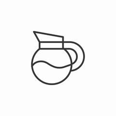 coffee pot icon sign vector