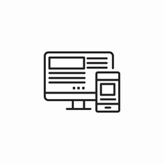 cross platform interface icon sign vector