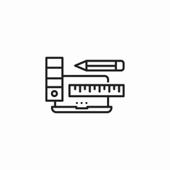 design measurement tools icon sign vector