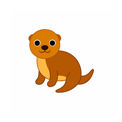 Fototapeta premium Adorable Animal Vector Clipart Wildlife and Pets on White Background