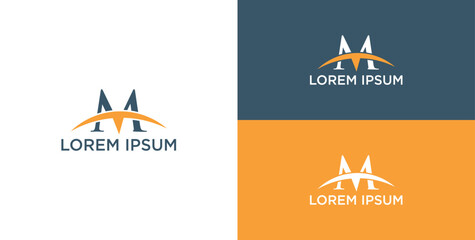 Logo design inspiration with the initial letter M