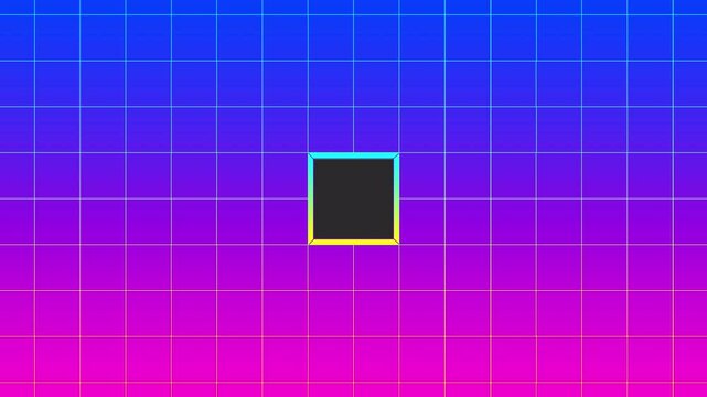 Set of 7 flat and gradient 3D pixel cube dissolve transitions on a transparent alpha channel.