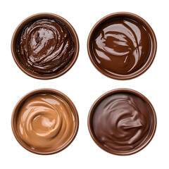 Chocolate Variations isolated on transparent background