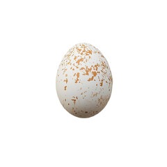 Speckled Bird Egg isolated on transparent background
