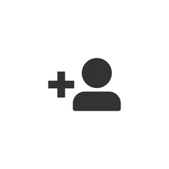 Add profile icon. User symbol modern, simple, vector, icon for website design, mobile app, ui. Vector Illustration