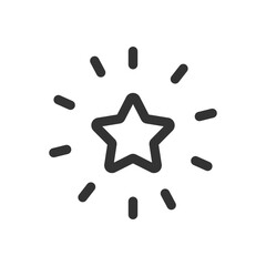Shining star icon. Success symbol modern, simple, vector, icon for website design, mobile app, ui. Vector Illustration