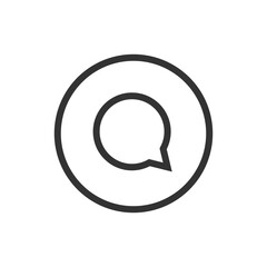 Chat bubble icon. Texting symbol modern, simple, vector, icon for website design, mobile app, ui. Vector Illustration