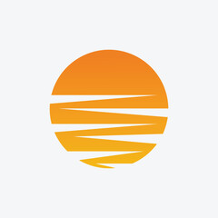 Vibrant Sunburst A Radiant Solar Illustration  