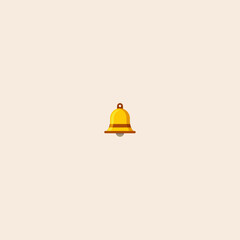Colorful Church Bell icon flat vector design.