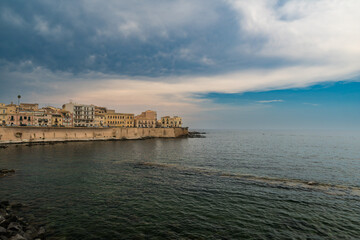Old town, Syracusa, Sicily, Italy. Travel and sightseeing journey concept