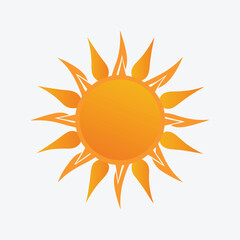 Vector modern sun set sunshine