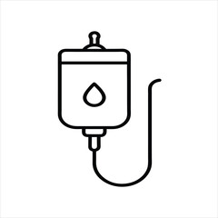  Infusion Therapy Drip Bag Icon Vector Art Design