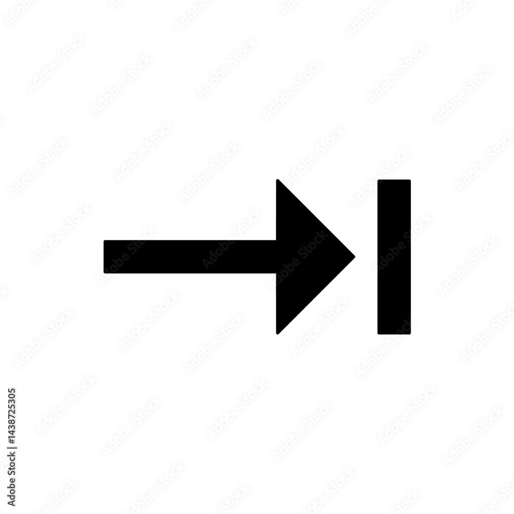 Wall mural vector isolated one single simple minimal arrow pointer symbol colorless black and white outline sil