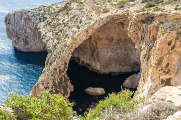 The Blue Grotto near Valletta Malta
