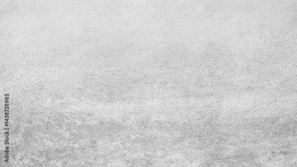 Poster Gray wall with many cracks holes scratches and marks. wall is made of concrete and has a rough texture as an abstract texture background for template pages and banners.