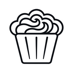 outline of a noodles line art vector